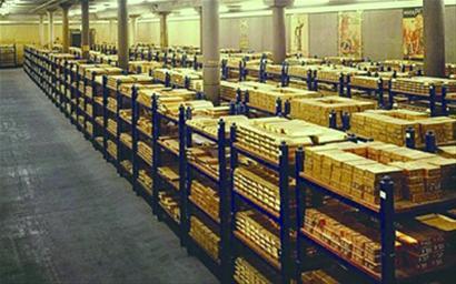 全球最大的黄金交易中心伦敦金库，存7449吨黄金