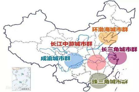 中国主要城市半年经济指标公布 五大城市群影响力凸显