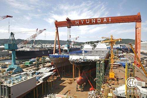 今年上半年韩国造船订单量全球第一