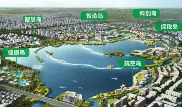 四川德阳高新区打造“一湖六岛”科技产业新城
