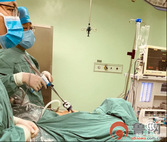 菏泽市二院成功完成后腹腔镜下根治性右肾肿瘤切除术