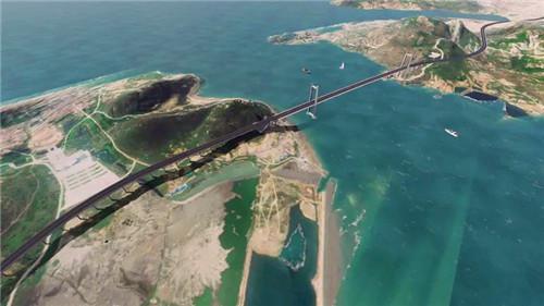 全省最大跨径跨海悬索桥 建设全面启动