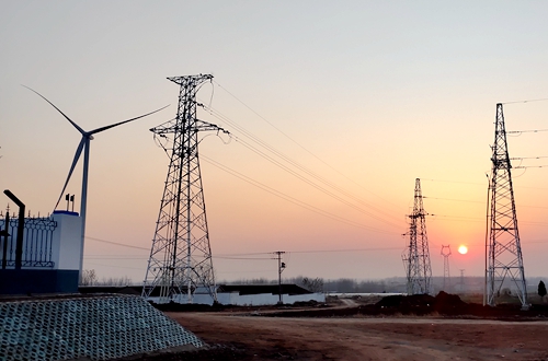 郯城县高峰头镇：50MW飞克风力发电项目开始并网发电