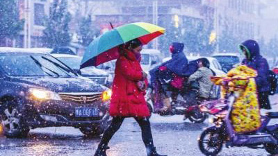 安徽省迎降温和连阴雨天气寒潮蓝色预警发布