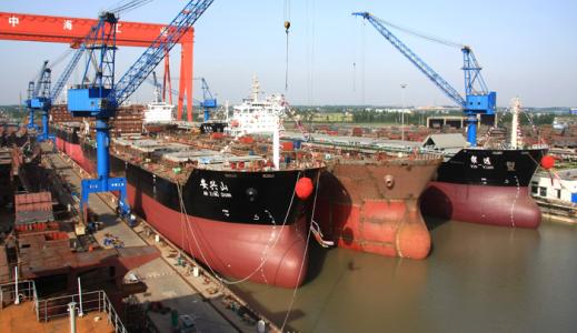 中国船舶上海3大船厂1月累计交付船舶11艘