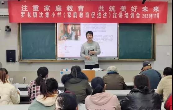 济宁市鱼台县沈集小学形式多样宣讲好《家庭教育促进法》