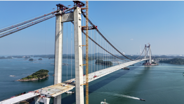 广西在建最长跨海大桥龙门大桥顺利合龙