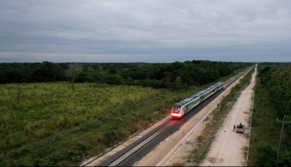 中企参建的墨西哥玛雅铁路一期开通运营