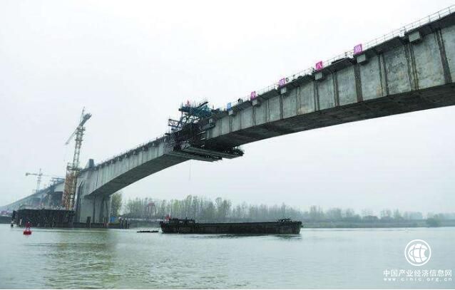 商合杭铁路跨淮河特大桥顺利实现合龙