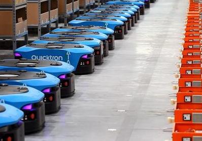 菜鸟网络启用智能机器人仓库