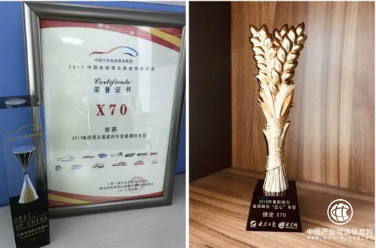 未上市已成爆款  捷途X70斩获多项殊荣