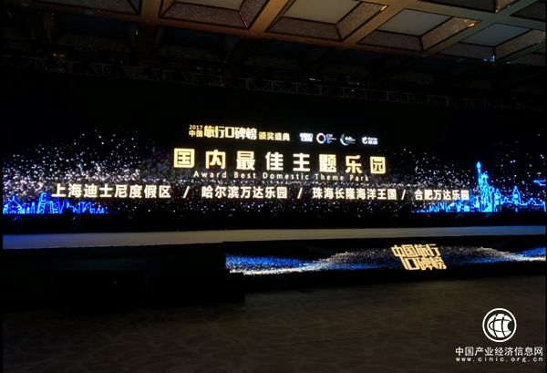 万达乐园斩获2017中国旅行口碑榜多项大奖