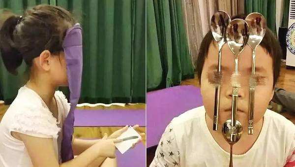 12天，学费200000元！奇葩补习班学习如何把勺子贴在脸上 