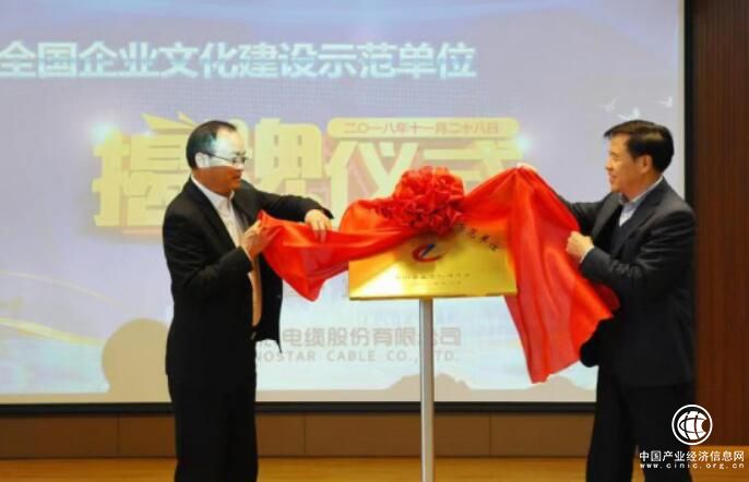 中辰电缆荣膺“全国企业文化建设示范单位”称号