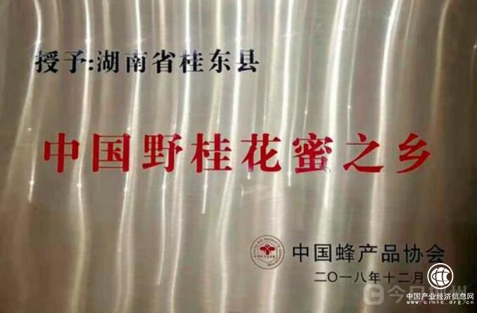 湖南省桂东县被授予“中国野桂花蜜之乡”