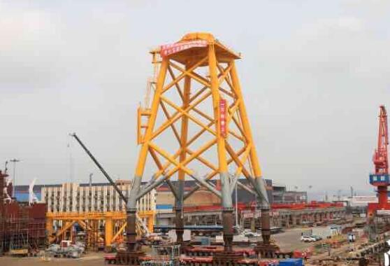 国内最大风电导管架交付