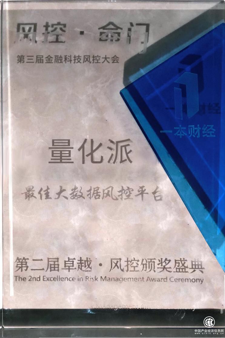 量化派荣获一本财经“最佳大数据风控平台奖” 