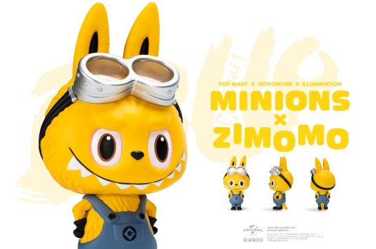 泡泡玛特携labubu小黄人合作系列搞怪来袭 2019bts限量首发