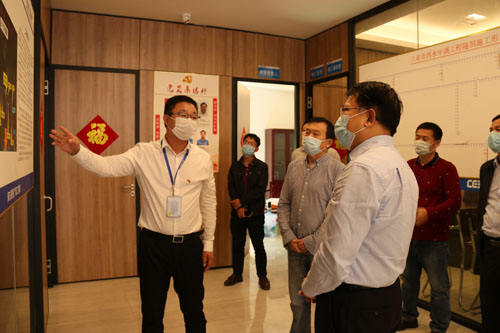 海南省人社厅厅长王鹏到西水中调项目调研