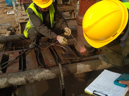 武汉路祊河桥首棵桩基浇筑完成