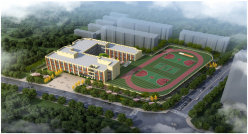 最新进展!青岛西海岸新区嘉陵江路第一小学扩建项目完成基础施工