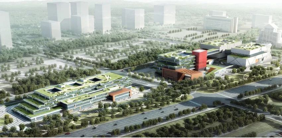 青岛西海岸新区市民中心项目开启施工“加速跑”