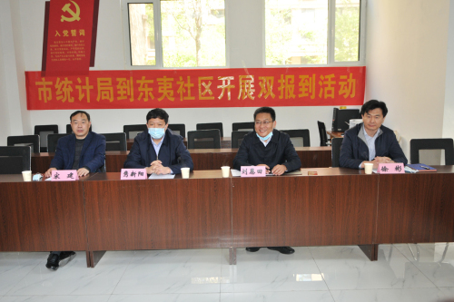 市统计局党组到双报到社区现场办公