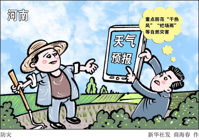 河南重点防范“干热风”“烂场雨”等自然灾害