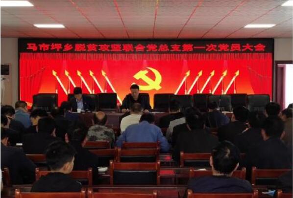 河南南召马市坪乡召开脱贫攻坚联合党总支第一次党员大会
