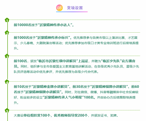 临沂市首届沂蒙小小讲解员风采展示活动开始报名