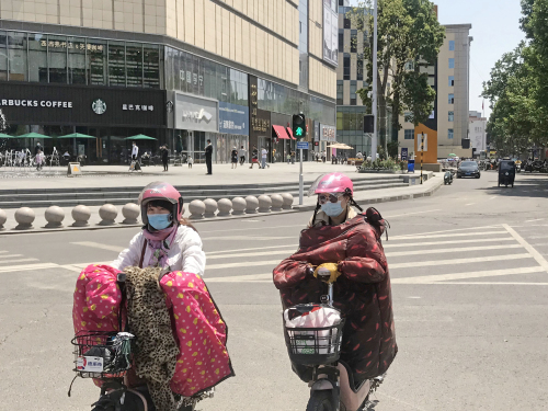 骑车的你戴头盔了吗？临沂街头佩戴率不高！