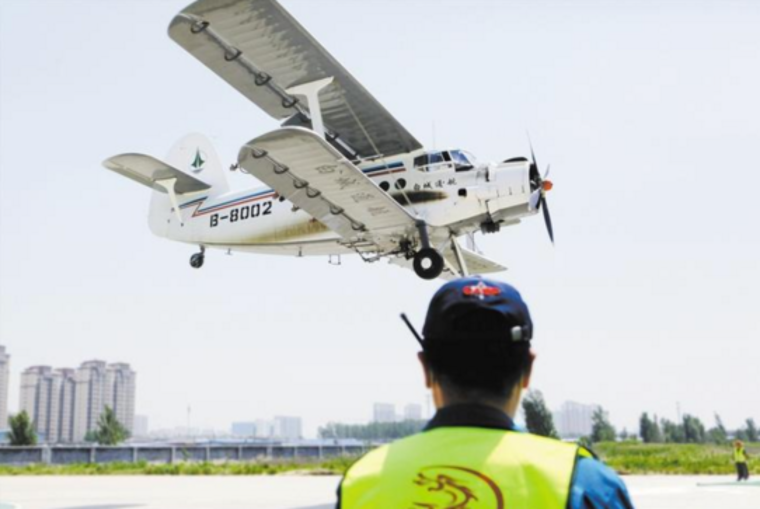 “运五”飞防美国白蛾