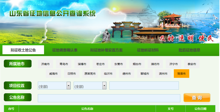 菏泽8地块拟被征收用作拆迁安置房、公共服务、商服、工业用地...