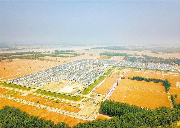 菏泽鄄城黄河滩区迁建项目即将竣工