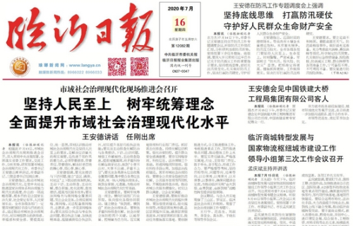 临报头条| 临沂市域社会治理现代化现场推进会召开