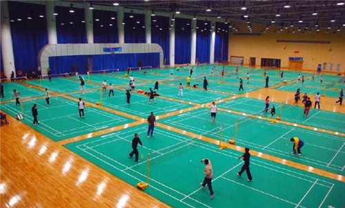 青岛高校校友联盟羽毛球团体赛开打 200多名选手展开对决