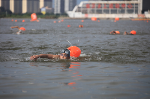 临沂市市运会公开水域游泳火热开赛