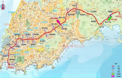 青岛地铁三期规划共8条线路：2号线东延|5号线|6号线|7号线|8号线支线…