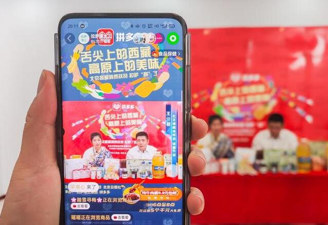 北京援藏干部公益直播带货，京藏扶贫特产借拼多多出高原