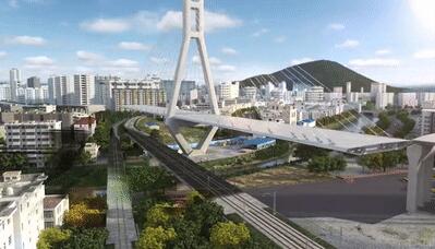 福建龙岩大桥完成“二次转体” 开桥梁转体施工领域先河