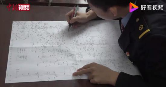 小伙90分钟默画中国铁路示意图如复印
