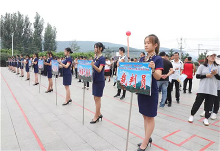 山亭区职业中专学子精彩亮相区农民运动会