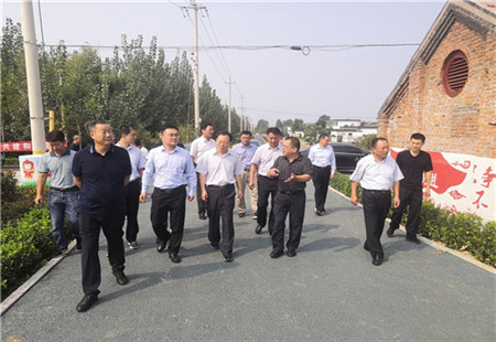 山东省住房城乡建设厅到薛城区常庄街道调研美丽村居建设情况