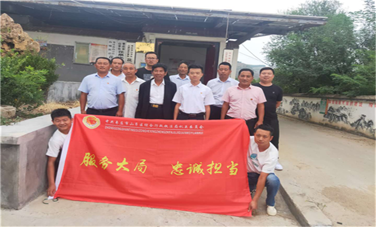 山亭区执法局园林处党支部到花泉社区开展“双报到”活动