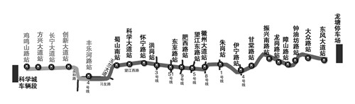 合肥地铁6号线一期工程获批 最高运行速度将达100公里/小时