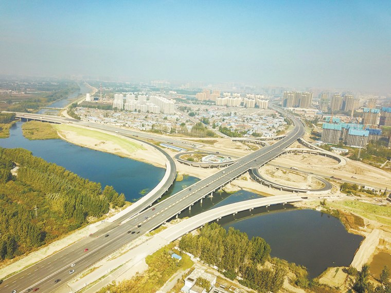 菏泽市人民南路立交桥壮美呈现