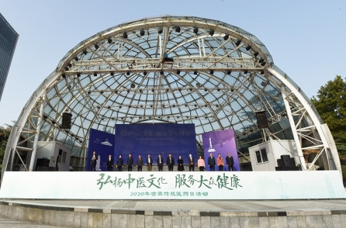 仲景宛西制药亮相河南省2020世界传统医药日活动现场