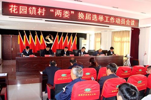 郯城县花园镇召开村“两委”换届选举工作动员会议