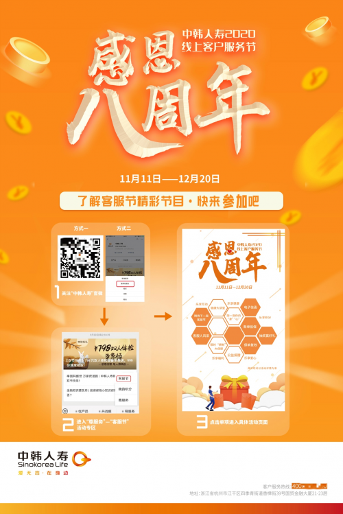 感恩八周年·中韩人寿2020线上客户服务节正式启幕