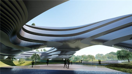 中央美院青岛校区主体封顶，“莫比乌斯环”已具雏形！